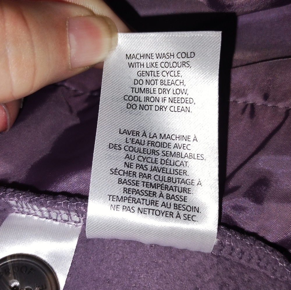 NWOT Weatherproof Vintage Fuzzy Fleece Shacket, Jacket, Purple, Size XXL - Picture 11 of 11